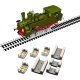 Rollers and Drive Wheel Cleaners 4 rollers - 3-Rail Marklin - HO - Proses RR-M-04