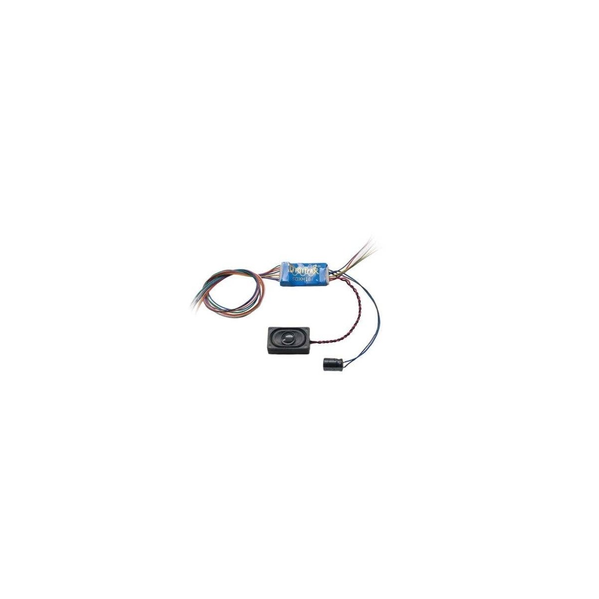 SDXH167D Series 7 Sound Decoder for HO and Larger Scales -- 8 Sound Schemes, 9-Pin Harness, , All Scales, Digitrax SDXH167D