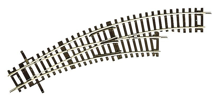 Curved turnout right -- Bogenweiche rechts -- BWr2-3 - HO - Roco 42465