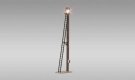Wooden Yard Lamps - Just Plug(R) -- 4-13/16′ 12.2cm, 30.4 scale feet 9.26 scale meters Tall pkg, HO, Woodland Scenics 5674