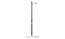 Wooden Pole Street Light - Just Plug(TM) -- pkg(2), O, Woodland Scenics 5646