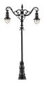 LED Double Suspended Ball Lamp Park Light on Mast -- Adjustable height up to 2-15/16′ 7.5cm tall pk, HO, Faller Gmbh 180106