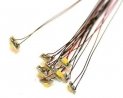 Surface-Mount LED - 6′ 15.2cm - Attached Magnet Wire Lead pkg(10) -- Sunny White, All Scales, Train Control Systems 1323