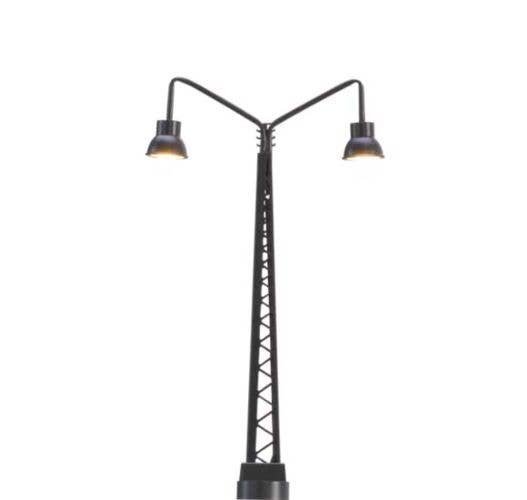Lattice Boom Double-Arched LED Light with Plug and Socket Base -- 2-3/4′ 7cm, N, Brawa Modellspielwaren 83011