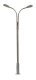 LED Double Streetlight -- Adjustable height up to 2-9/16′ 6.5cm tall pkg(3), N, Faller Gmbh 272121