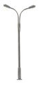LED Double Streetlight -- Adjustable height up to 2-9/16′ 6.5cm tall pkg(3), N, Faller Gmbh 272121