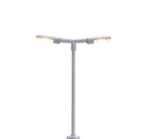 double Platform LED Light with Plug and Socket Base -- 2-3/16′ 5.5cm, N, Brawa Modellspielwaren 83002