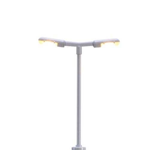 double Platform LED Light with Plug and Socket Base -- 2-3/16′ 5.5cm, N, Brawa Modellspielwaren 83002