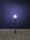 LED Park Light on Mast -- Adjustable height up to 2-7/16′ 7.1cm tall pkg(3), HO, Faller Gmbh 180104