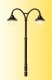 Baden-Baden Double Platform Lamp -- 1-5/8′ 4.1cm Tall, N, Viessmann Modellspielwaren 6409