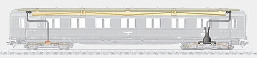 LIGHTING KIT F/SKIRTED CARS -- For 43200/01, HO, Marklin, Inc 73150