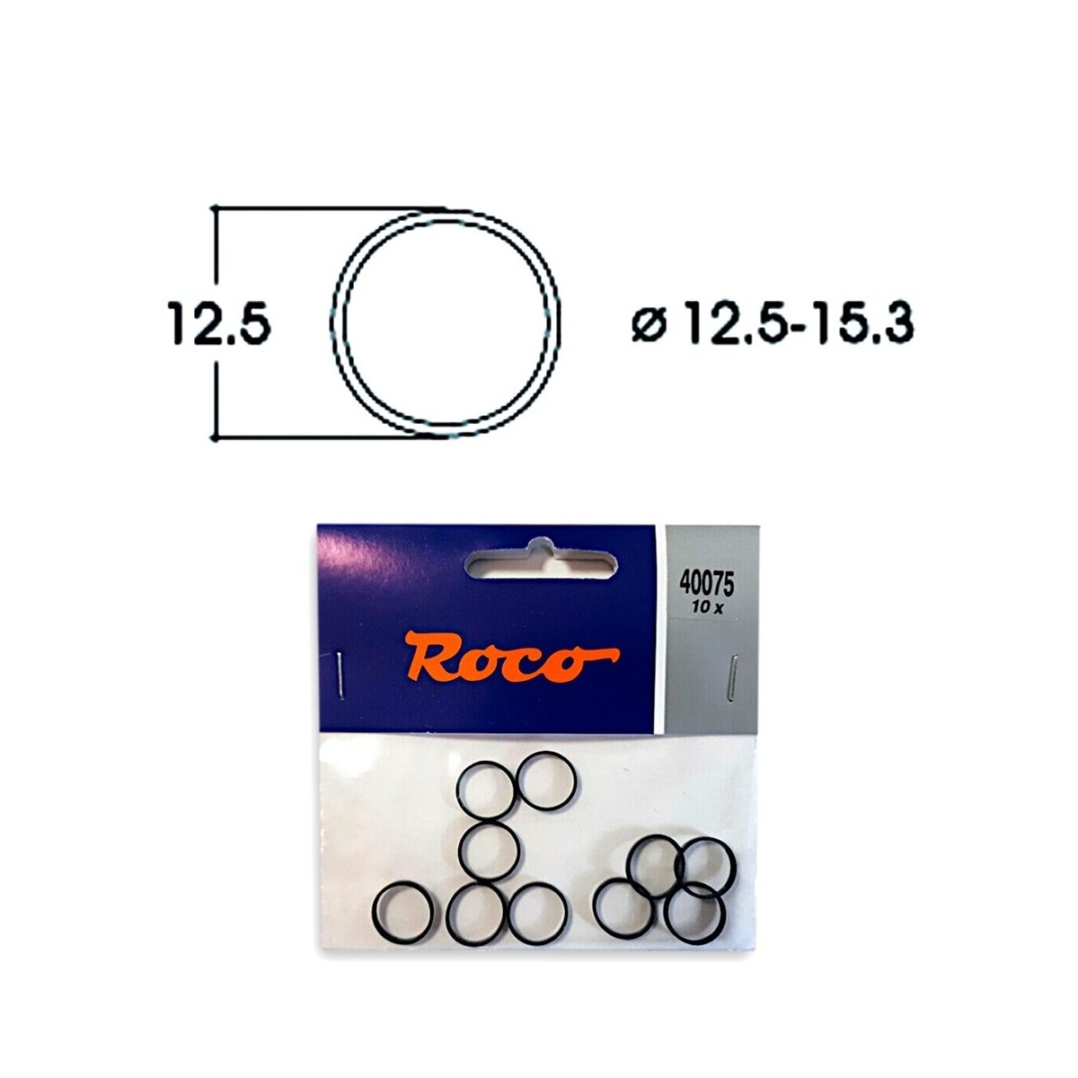 Traction tyre set AC -- Haftringsatz Wechselstrom -- HO - Roco 40075
