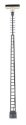LED Flood Light -- Lattice Mast, Top Mount -11/16′ 14.5cm, Warm White pkg(1), HO, Faller Gmbh 180218