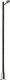 Teardrop Station/Platform Lamp on Wood Post -- With Yellow LED 5-9/16′ 14.2cm Tall, HO, Busch Gmbh & Co Kg 4111