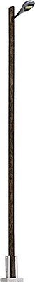 Teardrop Station/Platform Lamp on Wood Post -- With Yellow LED 5-9/16′ 14.2cm Tall, HO, Busch Gmbh & Co Kg 4111