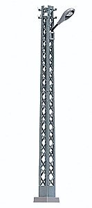 Lattice-Mast Industrial Lamp -- With Teardrop Light Housing (silver), HO, Busch Gmbh & Co Kg 4131