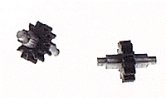 Spurgear -- 0.3 x 12T On 12T Shaft (Joe Works Mich-Cal HOn3 Shay, Etc), HOn3, Northwest Short Line 10946