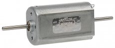 Flat Can Motor -- 12V DC, 20 x 32mm, Double-Shaft 2mm Dia. x 17mm, 9,500rpm, All Scales, Northwest Short Line 2032D9