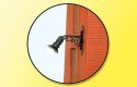 Wall Lamp, HO, Viessmann Modellspielwaren 6076
