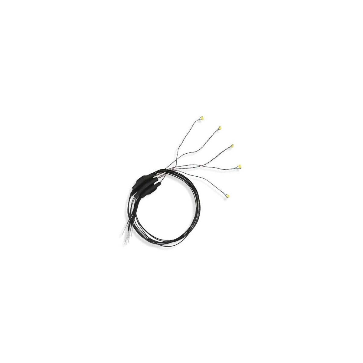 Fast-Flashing Chip LED -- Green w/8′ 20.3cm Wire Leads - 7-19V AC or DC pkg(5), All Scales, Evan Designs UC5FF