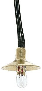 Lamppost Accessory Parts -- Lamp Shade w/Bulb 1.5V 40mA 5 Sets, HO, Miniatronics Corp. 7211505