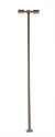 Double-Arm Square LED Light 3-Pack -- Bronze (cool white LED) 30 Scale Feet Tall, HO, Atlas Model Railroad Co. 70000214