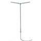 Double-Arm Parking Lot Light 3-Pack - Cool White LED -- Gray, N, Atlas Model Railroad Co. 70000160