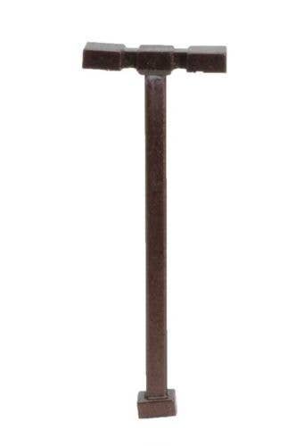 Double-Arm Square LED Light 3-Pack -- Bronze (cool white LED) 15 Scale Feet Tall, N, Atlas Model Railroad Co. 70000188