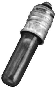 Festoon Bulb -- Candle, Amber - Fits Socket Size E5.5, 19V, 65mA, All Scales, Brawa Modellspielwaren 3276