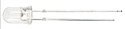 Yeloglo White LEDs pkg(5) -- 5mm, All Scales, Miniatronics Corp. 1251005
