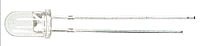 Yeloglo White LEDs pkg(5) -- 5mm, All Scales, Miniatronics Corp. 1251005