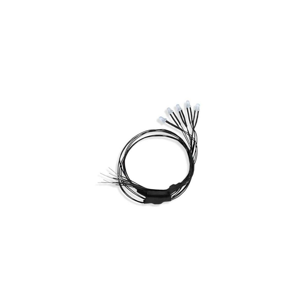 Light - Universal Flashing LED 1/8′ 3mm 7-19 Volt AC, DC, DCC 5-Pack -- Orange, All Scales, Evan Designs U36F