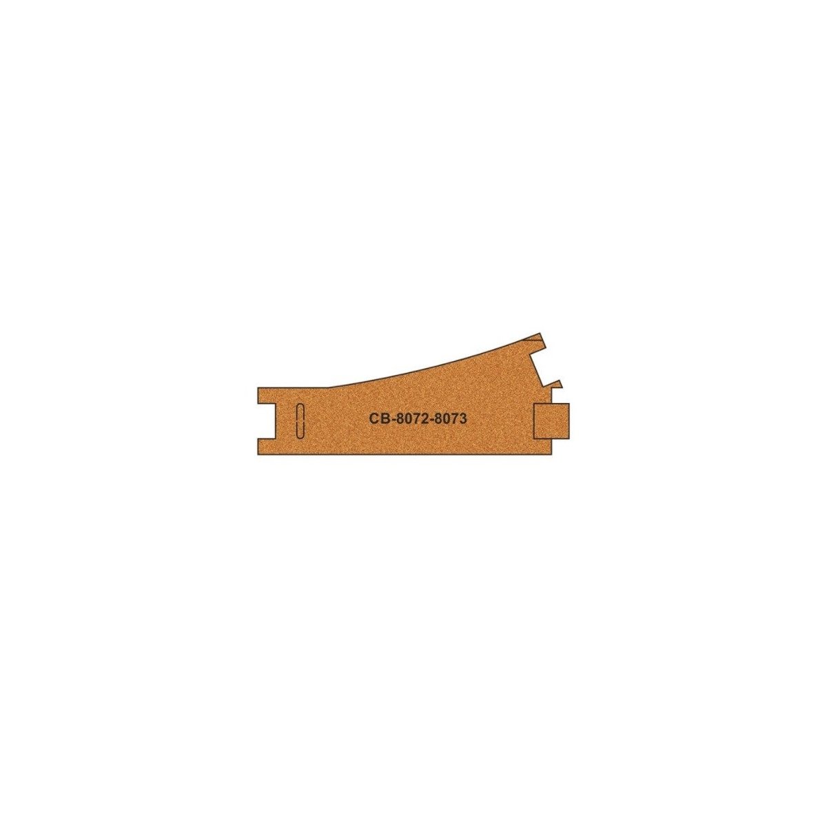 Pre-Cut Cork Bed - HO, OO - 10 pcs - Proses CB-8072-3