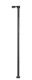 Single-Arm Square LED Light 3-Pack -- Black (warm white LED) 30 Scale Feet Tall, N, Atlas Model Railroad Co. 70000185