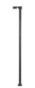 Single-Arm Square LED Light 3-Pack -- Black (warm white LED) 30 Scale Feet Tall, N, Atlas Model Railroad Co. 70000185