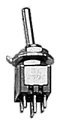 Sub Miniature Toggle Switches -- DPDT 3AMP 120V, All Scales, Miniatronics Corp. 3610002