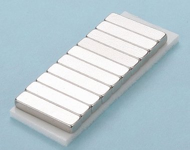 Magnets pkg(10) -- Small Bar Style, All Scales, Miniatronics Corp. 37N5810