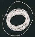 30 Gauge Ultra Flexible Stranded Single Conductor Wire - 10′ 3m -- White, All Scales, Miniatronics Corp. 48W3001