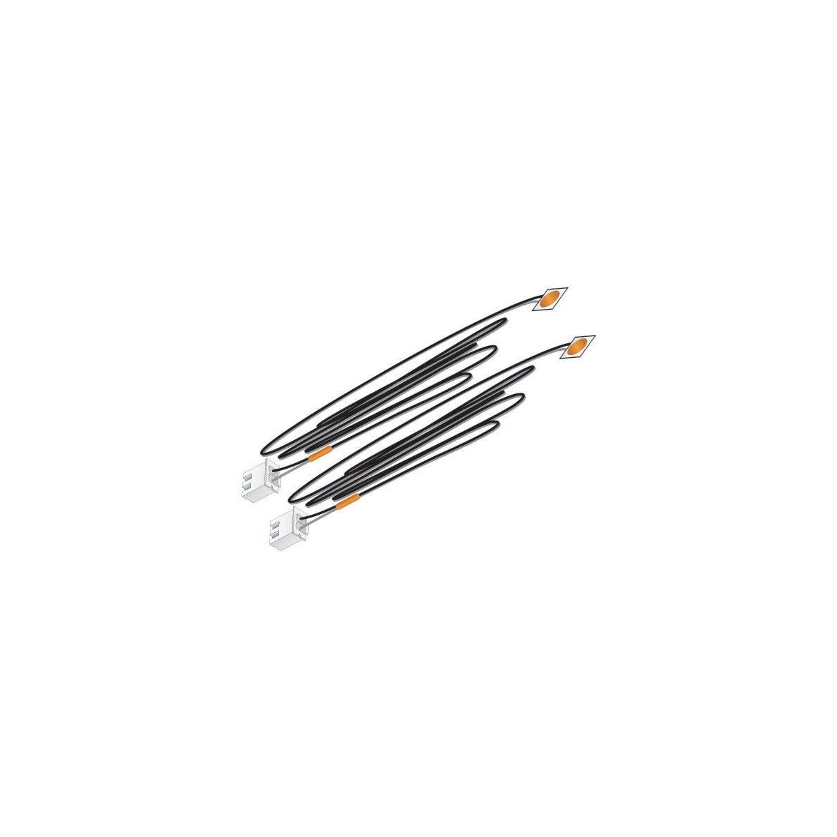 Stick-On LED pkg(2) - Just Plug Lighting System -- Orange, All Scales, Woodland Scenics 5736