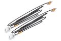Stick-On LED pkg(2) - Just Plug Lighting System -- Red, All Scales, Woodland Scenics 5739
