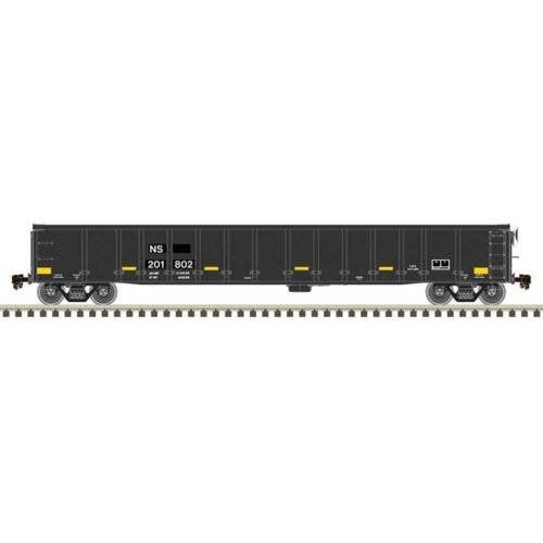 Thrall 2743 Gondola - Ready to Run - Master(R) -- Norfolk Southern 201824 (Ex-CSX black, white), HO, Atlas Model Railroad Co. 20