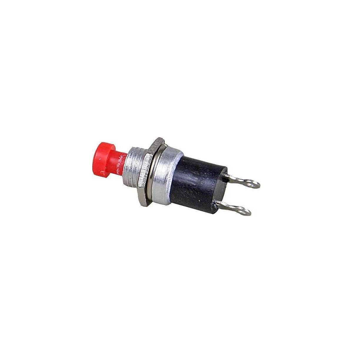 Single-Pole Single-Throw Push-Button Control Panel Switch - Quickie -- Red - Normal, All Scales, Kadee Quality Products 165