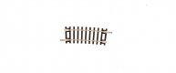 Curved track R110, 10°, TT, Roco 4080110