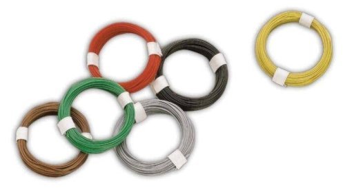 Micro Wire/Cable -- Brown, .25mm Diameter, Very Thin Insulation, 32`10` 10m, All Scales, Busch Gmbh & Co Kg 5794