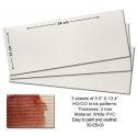 3D Embossed PVC Sheets Brick Pattern - Proses 3D-EB-03