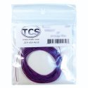 30-Gauge, 7-Strand, .026 Diameter Wire - 10′ 3.05m Roll -- Violet (Purple), All Scales, Train Control Systems 1202