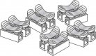 Just Plug -- Accessory Splicer Plugs pkg(12), All Scales, Woodland Scenics 5686