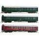 Passenger coaches -- Reisezugwagen -- 3-piece set 2 - HO - Roco Fleischmann 6200029