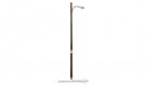 Double Lamp Post & Wooden Pole Streetlight- Just Plug Value Pack -- 6 of Each with Light Hub, HO, Woodland Scenics 5902