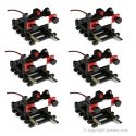 Buffer Stop w-Light - 6 pack - HO-OO - Proses BF-HO-02-6